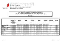 plan de scolarite des ecoles secondaires ii schul