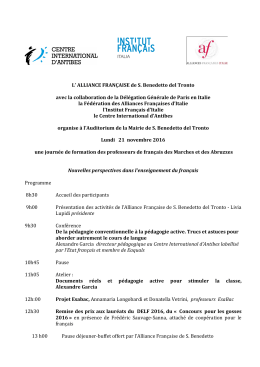 Programme JPF 21 novembre 2016 S Benedetto del Tronto