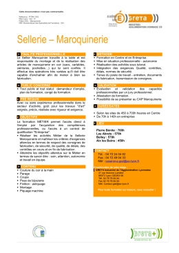Sellerie Maroquinerie - Greta Industriel de l`Agglom&eacute;ration Lyonnaise