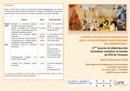 &laquo; IMPACT DES NOUVEAUX REFERENTIELS SUR LE
