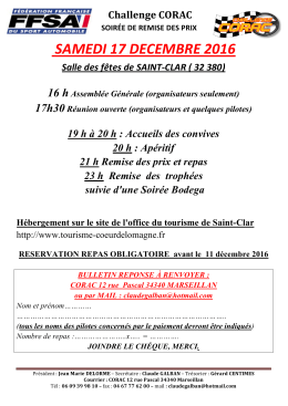 Convocation remise des prix 2016