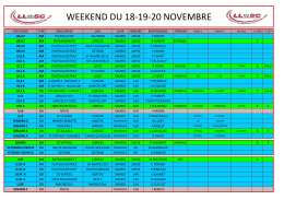 agenda du week end