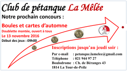 Club de p&eacute;tanque La M&ecirc;l&eacute;e