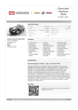Chevrolet Equinox 2016 6447 Km