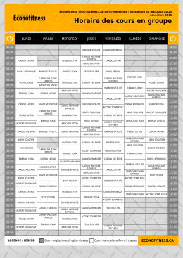 Télécharger cet horaire