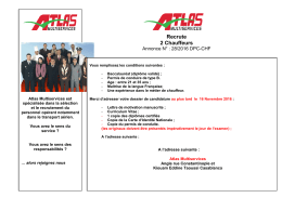 Recrute 2 Chauffeurs