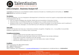Voir l`offre - Talentissim