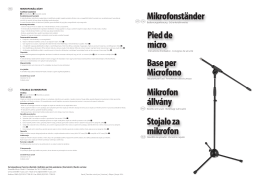 Mikrofonständer Stojalo za mikrofon Base per Microfono