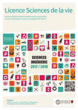 Licence Sciences de la vie