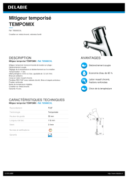Mitigeur temporisé TEMPOMIX