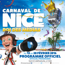 Téléchargez le programme du Carnaval de Nice