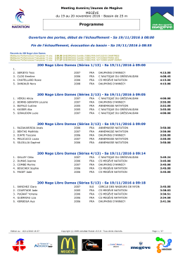 Programme - Abcnatation