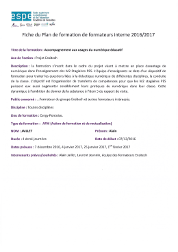 Page 1 École supérieure | } 0 D du professorat vœ et de l`éducation