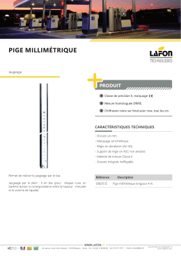 PRODUIT AV | PIGE MILLIMETRIQUE LAFOI