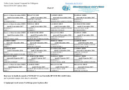 Calendrier - Ufolep 81
