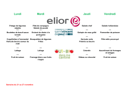 menu cantine