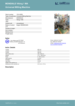 Universal Milling Machine