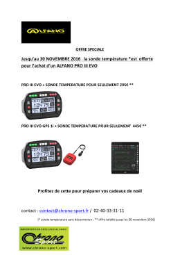 Chrono Sport International - Offre speciale sur l