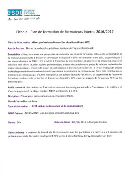 Page 1 École supérieure ) 0 C) du professorat "m" et de l`éducation