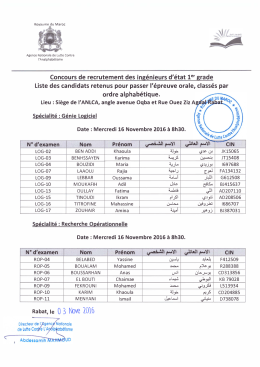 Page 1 Royaume du Maroc Agence Nationale de Lutte Contre I