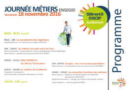 Vendredi 18 novembre 2016
