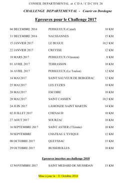 calendrier du challenge perigord 2017