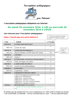 Document lettres aide &agrave; l`inscription