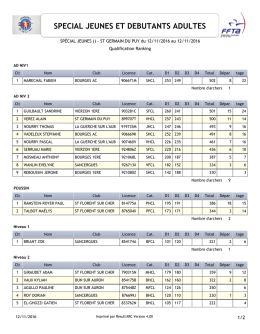 SPECIAL JEUNES ET DEBUTANTS ADULTES