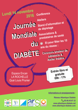 Flyer JMD - R&eacute;seau Atlantique Diab&egrave;te