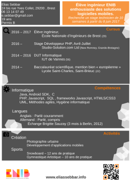 view_agenda CV Version PDF - Portfolio de Elias Sebbar