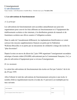 L`enseignement