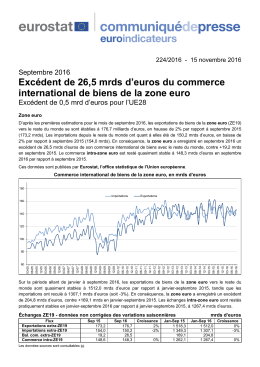 Exc&eacute;dent de 26,5 mrds d`euros du commerce international