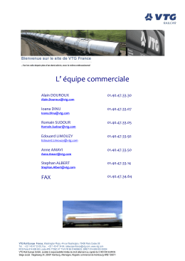 L` &eacute;quipe commerciale