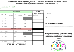 Bon de commande format PDF