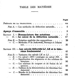 Recherches sur la d&eacute;cuction logique