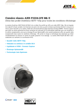 Caméra réseau AXIS P3224-LVE Mk II