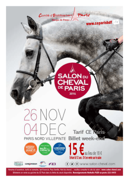 Salon du Cheval 2016