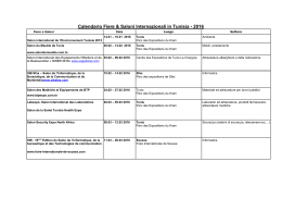 Calendario Fiere 2016