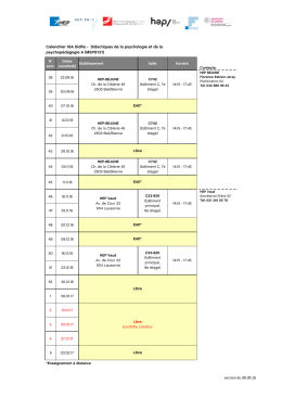 Automne 2016 (PDF - 45 Ko) - Portail candidat HEP VAUD