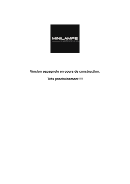 Version espagnole en cours de construction. Très