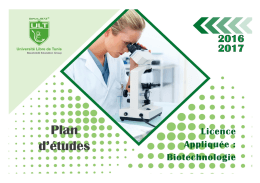 PDF Licence Appliquée en Biotechnologie