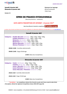 OPEN DE FRANCE KYOKUSHINKAI