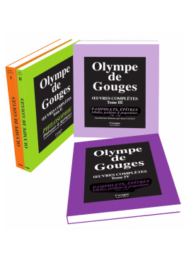 œuvres CompLètes d`oLympe de GouGes