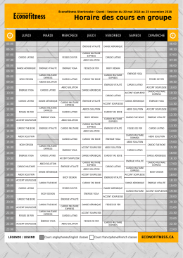 T&eacute;l&eacute;charger cet horaire