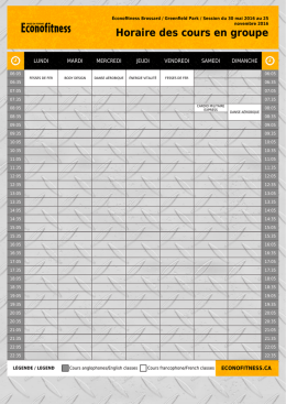 Télécharger cet horaire