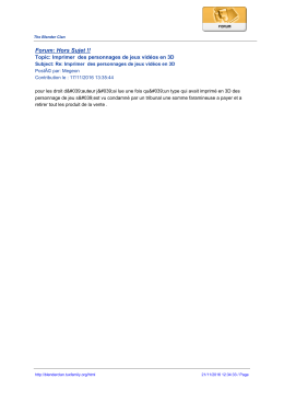 Forum: Hors Sujet - The Blender Clan