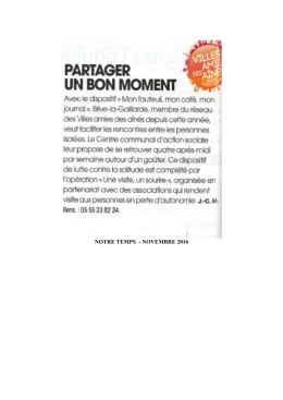 notre temps - novembre 2016
