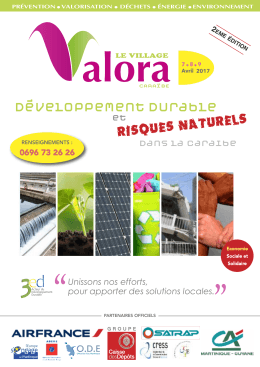 Plaquette pr&eacute;sentation VALORA 2017