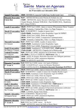 ANNONCES de la semaine 47-48 - Over-blog