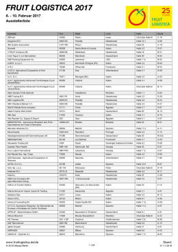 fruit logistica 2017 - FRUIT LOGISTICA Virtual Market Place